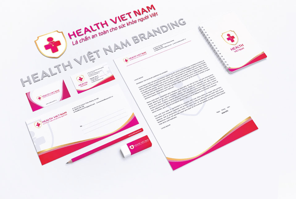bộ nhận diện thương hiệu của bệnh viện