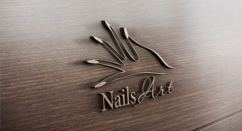 thiết kế logo tiệm nail