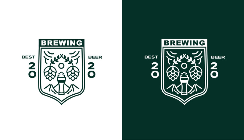 Logo bia phong cách tối giản
