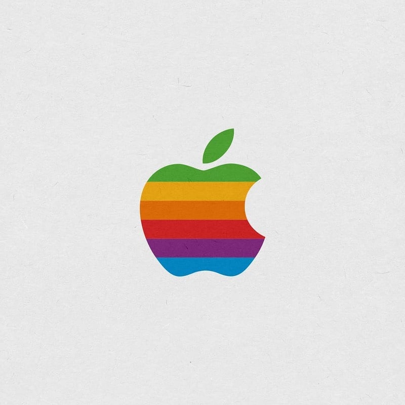 Logo Apple có màu sắc "cầu vồng''